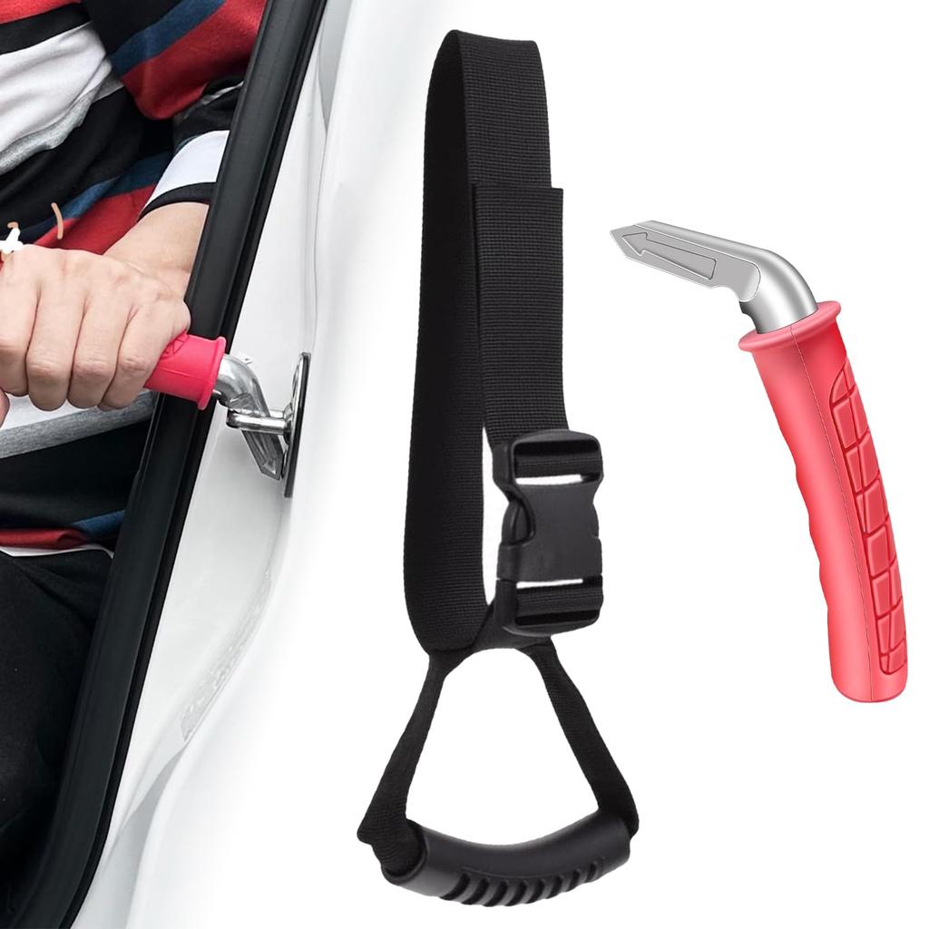 ZeniMart Pomůcka do auta Náhradní rukojeť Dveře auta Pomocná podpora pro zadní sedadla a spolujezdce Zahrnuje bezpečnostní ergonomickou podporu pro a osoby s