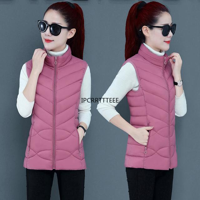 

Осенне-зимняя уличная одежда, приталенный теплый пуховик, хлопковый жилет, женский повседневный жилет, женский жилет без рукавов, куртка XXL