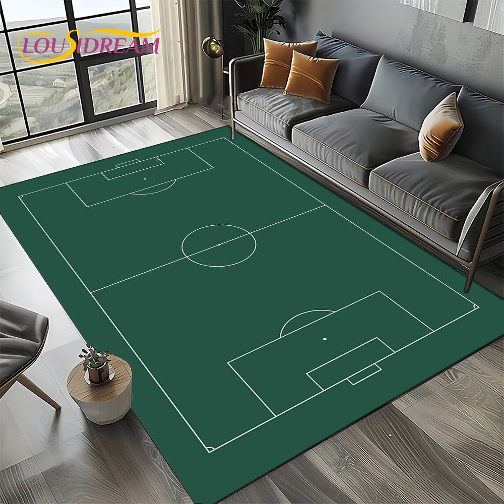27 Style Football Field Soccer Sport Carpet Rug for Living Room Bedroom Home Sofa Decoration,Kids Area Rug Non-slip Floor Mat