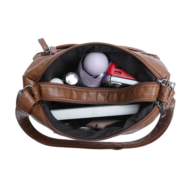Multi-compartment Simple All-match Middle-aged and Elderly Mother's Large-capacity Casual Shoulder Crossbody Bag