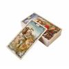 78Pcs English Tarot Mucha Tarot Cards Deck Funny Family Board Game Playing Game Cards Party Games