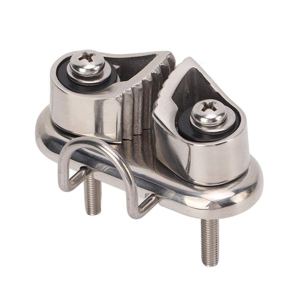 Boat Cam Cleat with Wire ing Ring Sailboat Pilates Equipment 316 Stainless Steel Mirror Polished for 10mm Rope