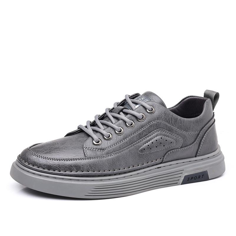 Herrenschuhe Business Casual Lederschuhe Herrenleder Weichsohle Trend Koreanische Version von weißen Schuhen Mode Board Schuhe