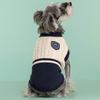 Round Neck Dog Warm Sweater College Style Dog Hoodie Casual Pet Knitted Vest  Daily Wear