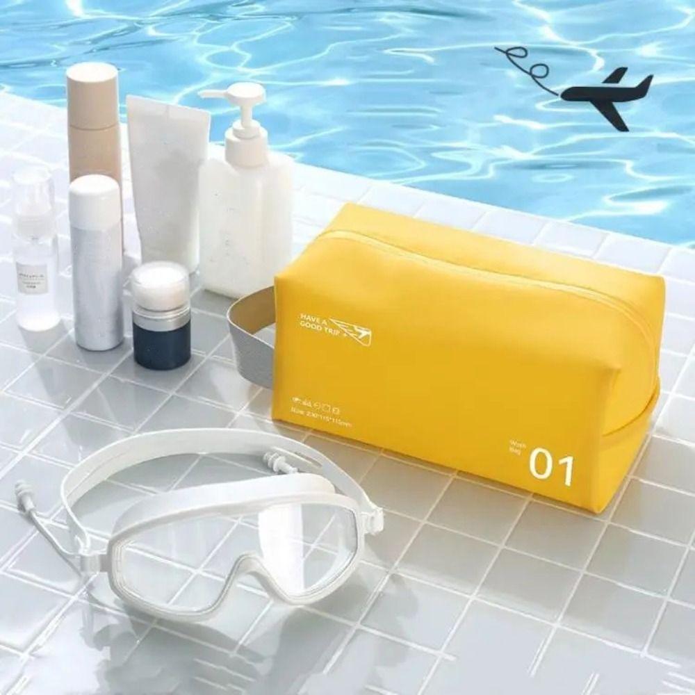 

Zipper Makeup Pouch Waterproof Makeup Bags Quality Toiletry Storage Bag Travel розовый