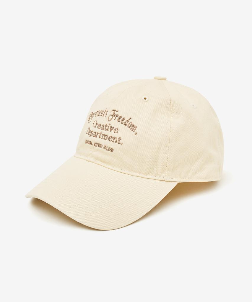 VTWO Creative Cotton Ball Cap (Beige)