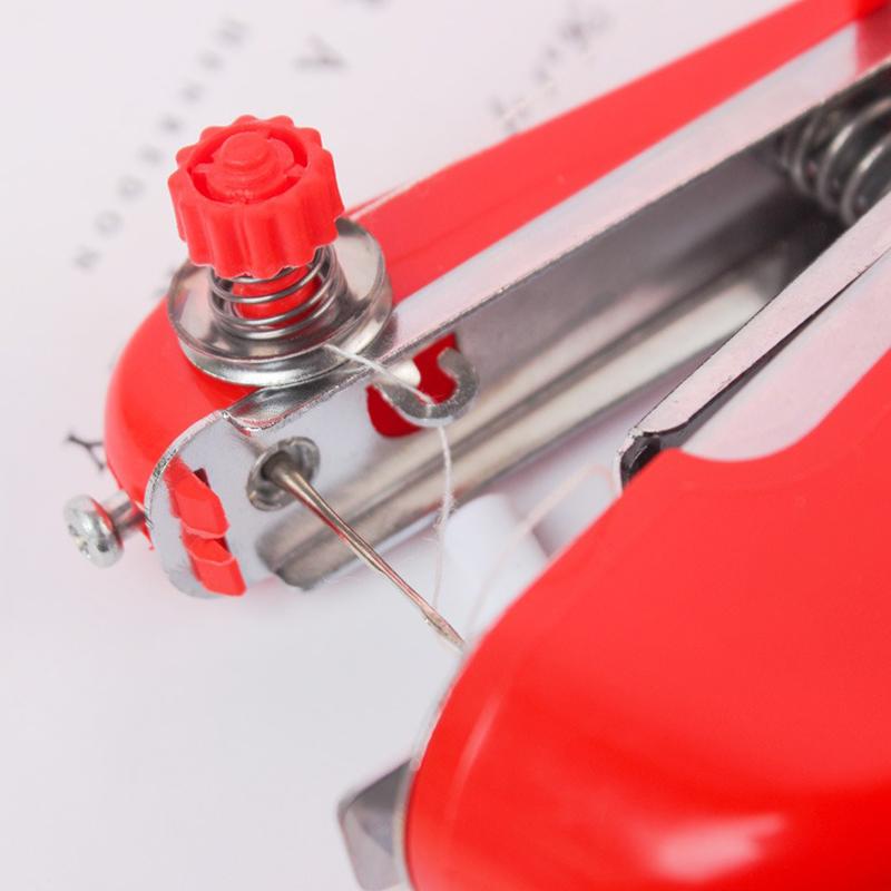 1PC Mini Sewing Machine Home Handheld Portable Manual Sewing Machine Pocket Sewing Tools Cloth DIY Repair for Outdoor Travel ZYF