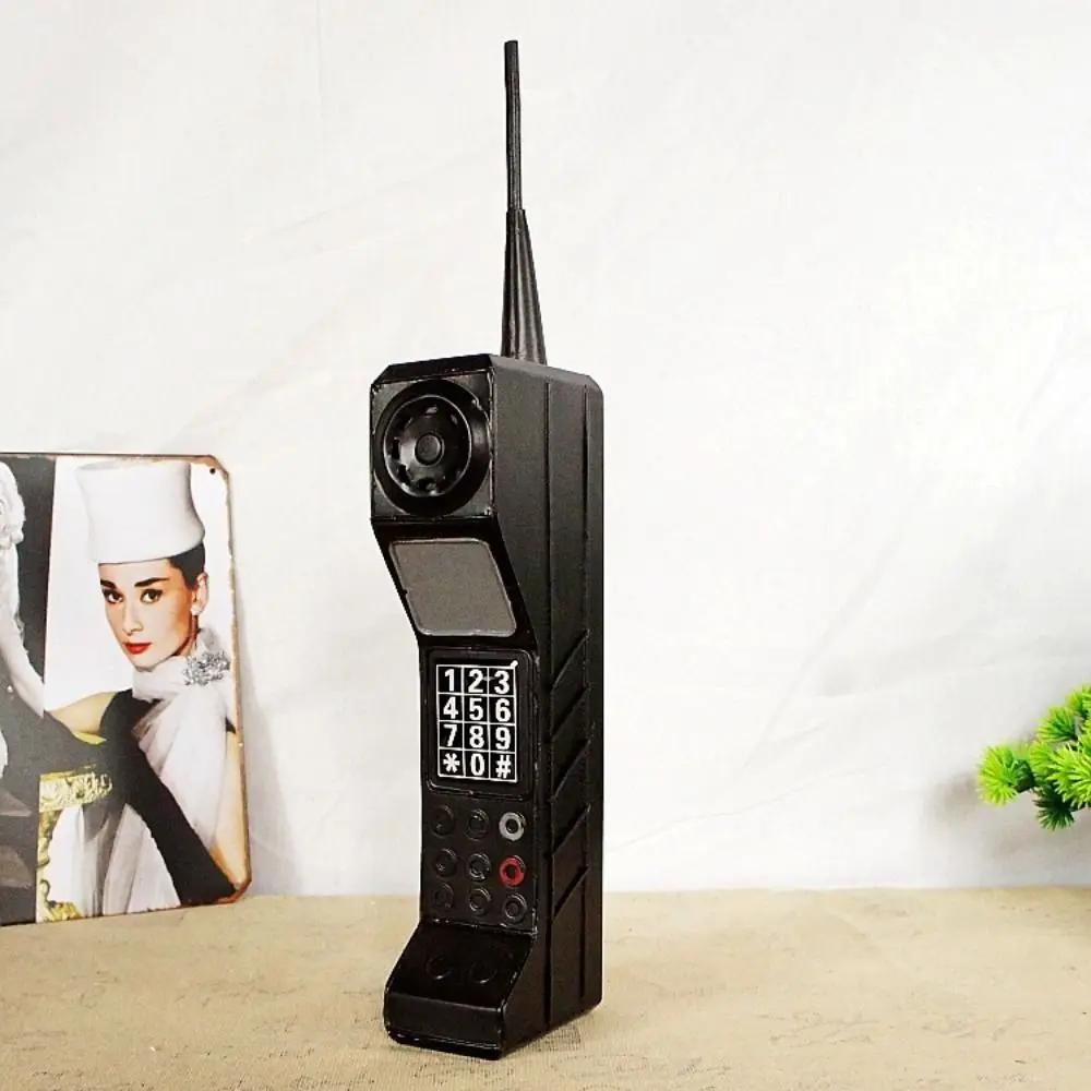 Retro Mobile Brick Phone Model Old Classic Design 80'S 90'S Brick Cell Phone Decoration Crafts Old-Fashioned Metal Vintage