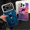 Orca Ocean Pattern Shockproof Phone Case for iPhone 17 Air 16 16E 15 Pro Max 14 Plus 13 Mini 12 Back Cover Anti Fall Fundas