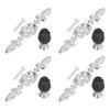 4 Pcs Crystal Handle with Plate European Style Modern Simple Pulls Handles for Drawer Dreser Cabinets