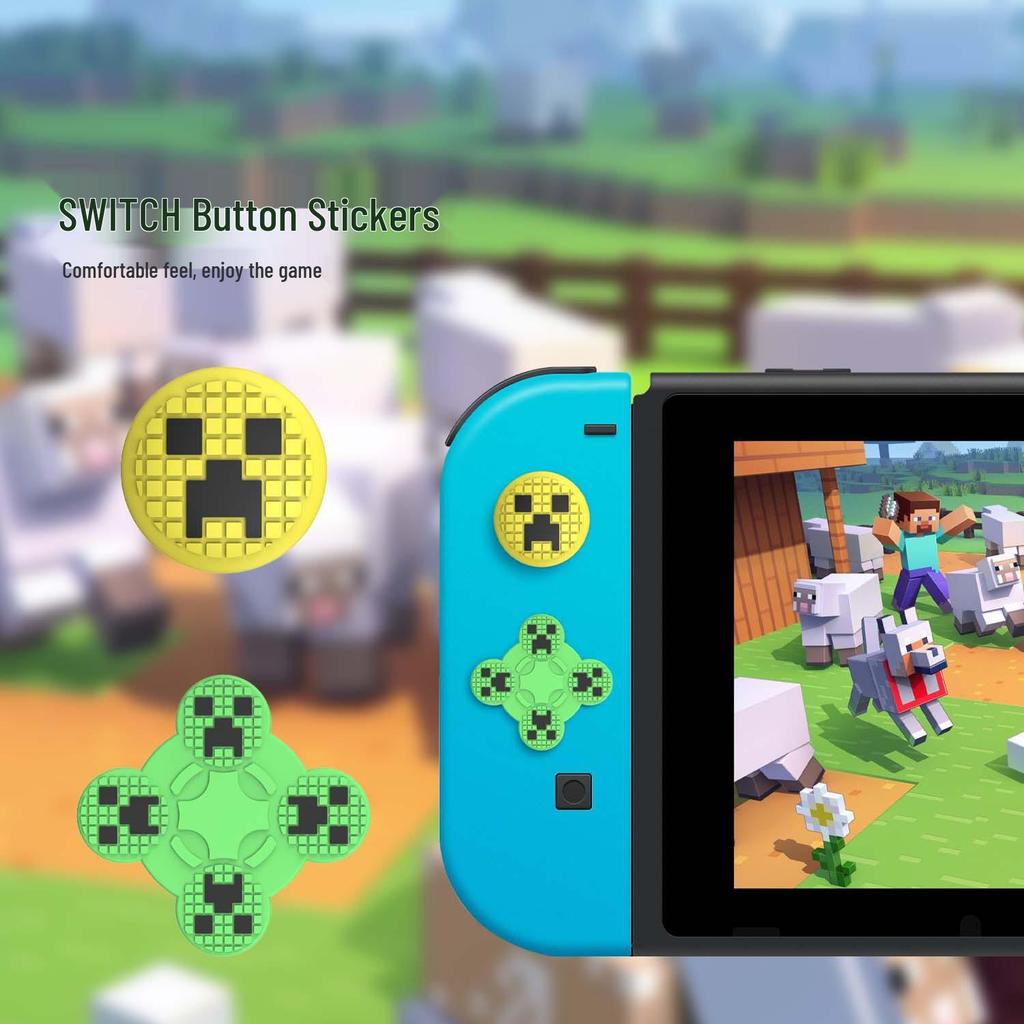 Silicone Protective Button Stickers for Switch, Lite, Joy-Con, and OLED
