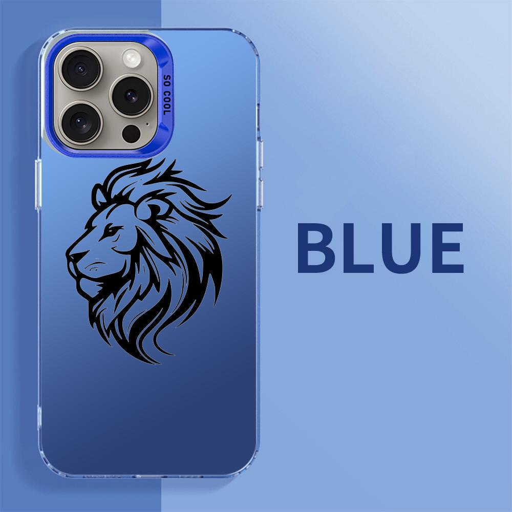 Çeşitli modeller (8-15) için Aslan başı iPhone kılıfı.