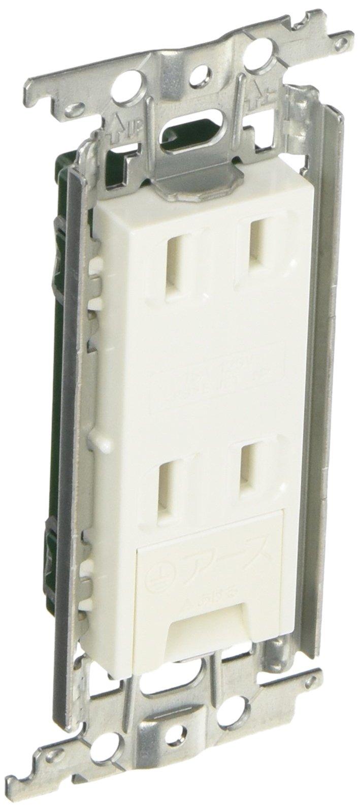 

Panasonic Cosmo Series Wide 21 Double Outlet with Embedded Earth Terminal White WTF1532WK10