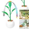 Flower Pot Desktop Fly Fan Portable Anti Fly Fan Picnic Fan Insect Repellent Fan  Outdoor