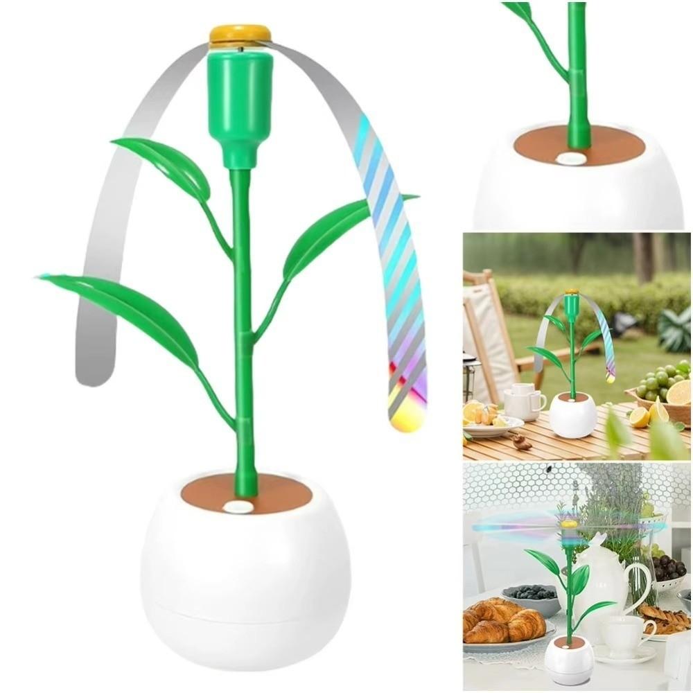 Flower Pot Desktop Fly Fan Portable Anti Fly Fan Picnic Fan Insect Repellent Fan Outdoor