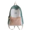 Schoolbag Backpack Contrasting Color Small Fresh Schoolbag Female Junior High School Students Large Capacity Mori Department College Style Size
