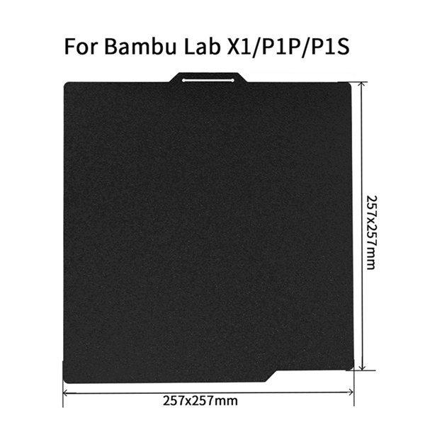 Black PEI Sheet for Bambu Lab X1/P1P/P1S 3D Printer