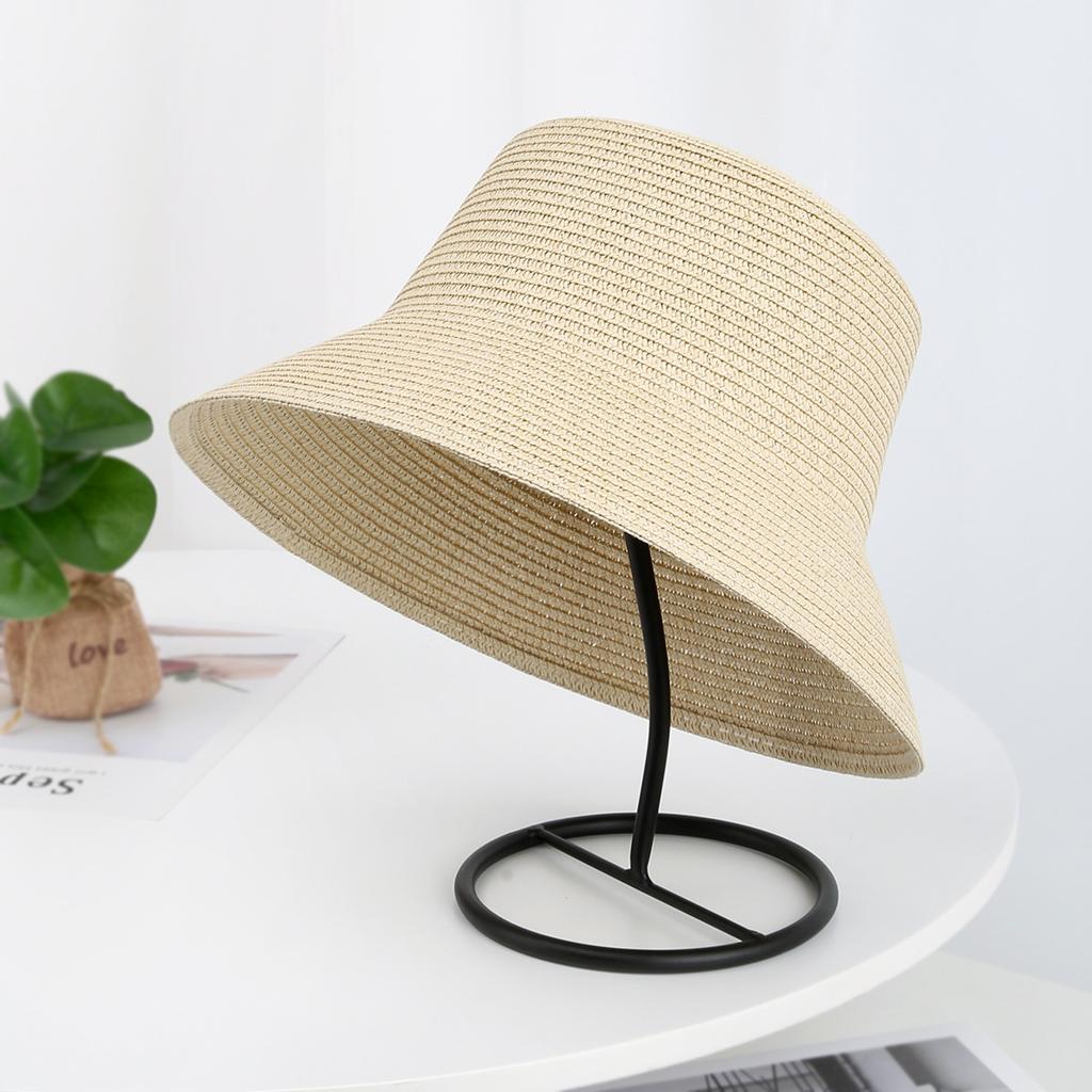 Encrypted fisherman straw hat spring and summer men's and women's new sunshade sunscreen hat can be designed DIY hat embryo wholesale