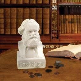 Tirelire - Karl Marx - Cylindrique - Blanc - Contemporain - Design