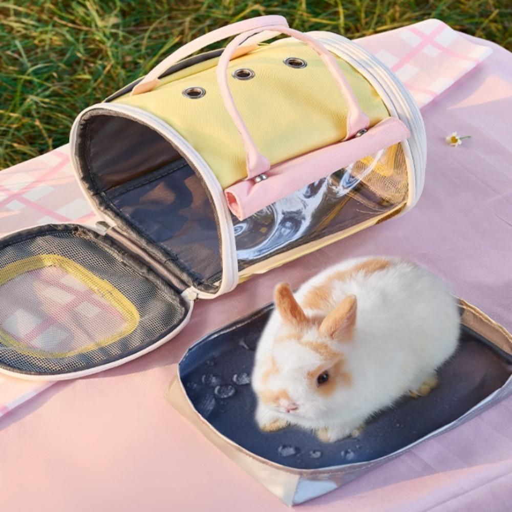 Guinea Pigs Carrying Bag Portable Rabbit Transport Case Hamsters Accessories Handbag Breathable Small Animal Accessories