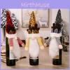Eye-catching Bright Red Yellow And Black Sequin Antler Wine Bottle Covers For Christmas Decor