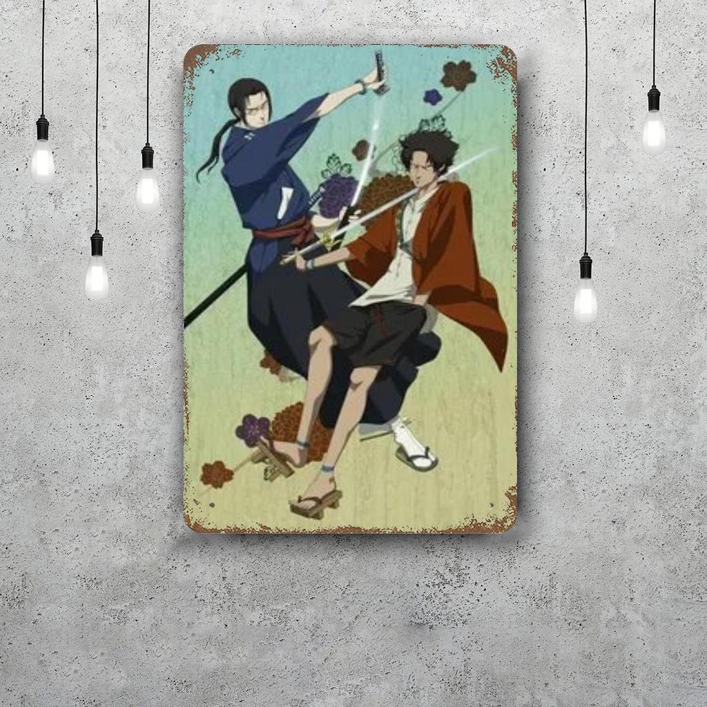 samurai champloo Decor Vintage Metal Signs Tin Signs Captain Poster Decor for Bar Pub Club Man Cave Wall Decoration