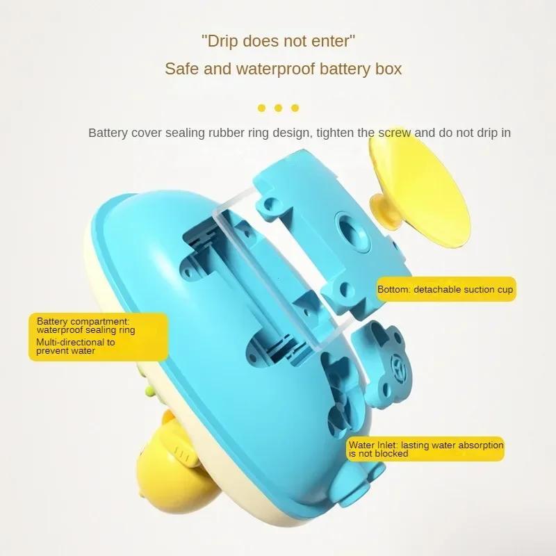 Non-Toxic Cute Duck Electric Water Spray Bathroom Bathing Toys Baby Bath Toys Kids Bath And Shower Bathtubs Interactive Children Gifts Hot