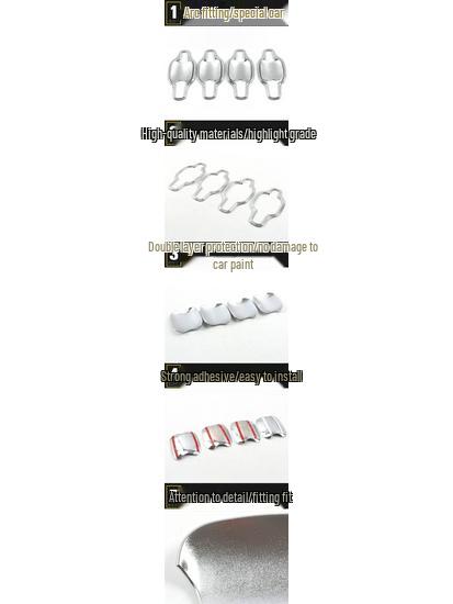 Hongguang S1 Electoplated Door Bowl Anti-Scratch Cover Film and Decorative Sticker