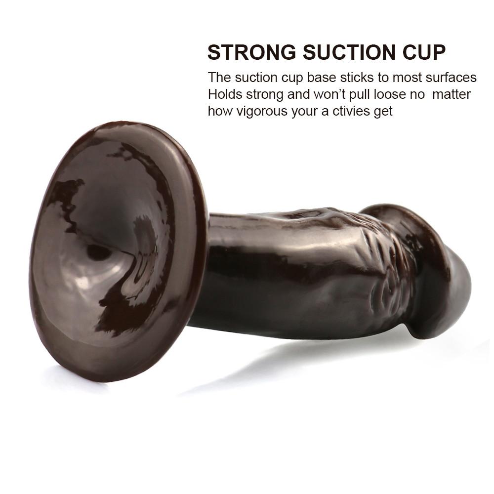 Soft Dildo Realistic Fake Small Dick Penis Suction Cup Dildo Realistic Sex Toys For Lesbian Women Female Masturbator