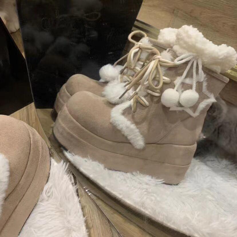 

thick-soled snow boots women s winter 2025 new retro non-slip short Martin boots piled and thickened thermal cotton shoes 35