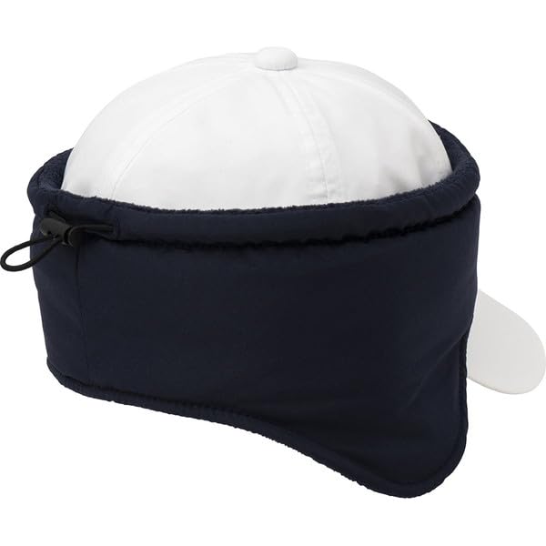 Le Coq Sportif Cap with Ear Warmers for and Cold Weather White 2-Way Tennis, Walking, Jogging, Protection,