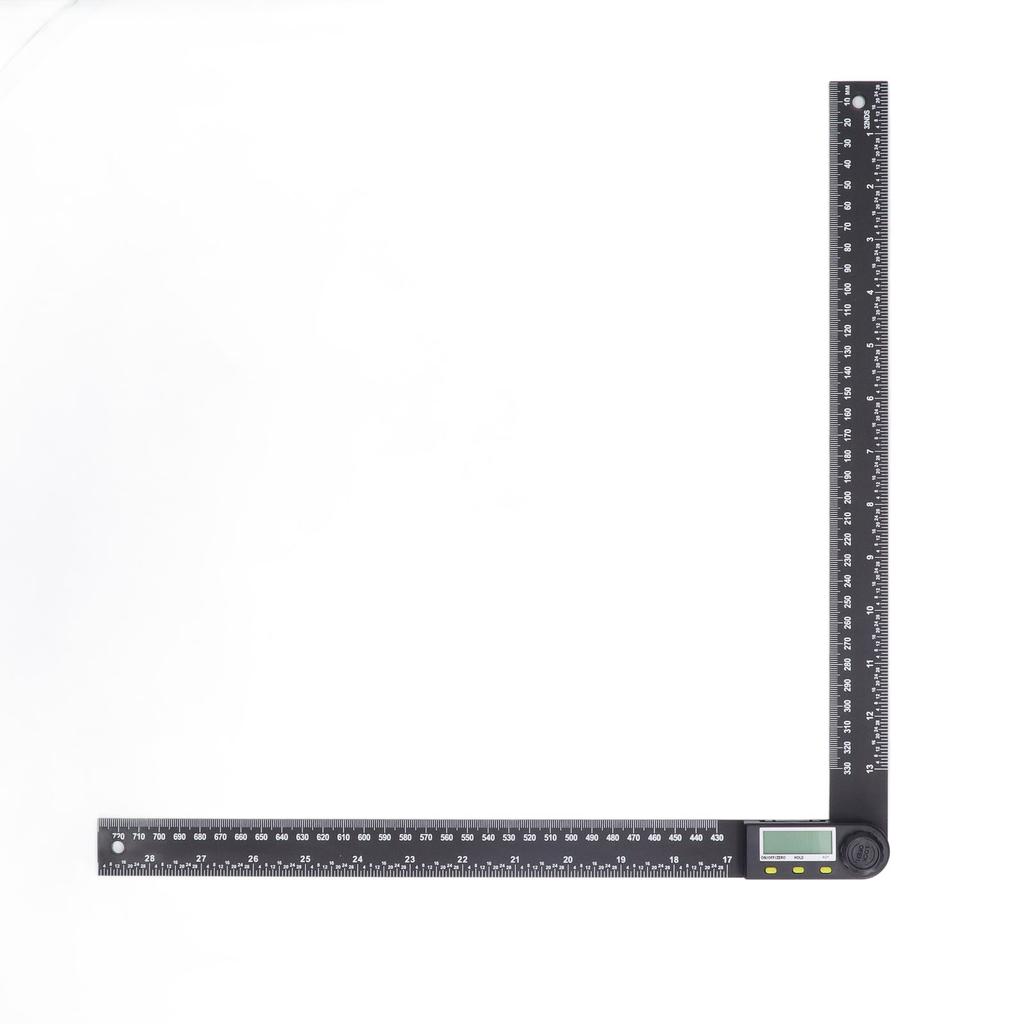 Electronic Angle Ruler LCD Digital Display Protractor Angle Finder with Battery 0?300mm 0?360