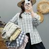 2026 Spring Women's Casual Plaid Long Sleeve Lapel Shirt - Versatile, Age-Reducing, and Relaxed Style