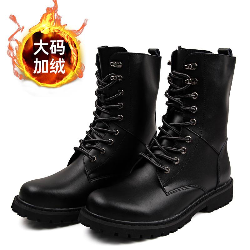 

Рыцарские сапоги мужские 2024 новые длинные высокие черные кожаные ботинки мужская обувь пара парных мужских и женских кожаных ботинок 44