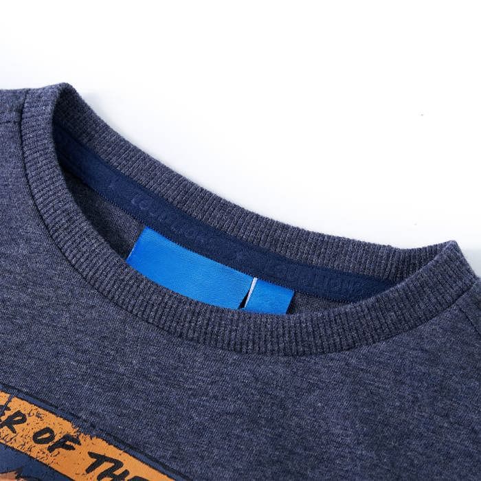 Children's Long-sleeved T-shirt Dark Blue Blend 92/104/116/128/140