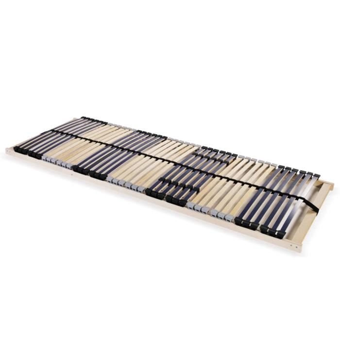 VidaXL Sommier à lattes avec 42 lattes 7 zones 70 x 200 cm 246461
