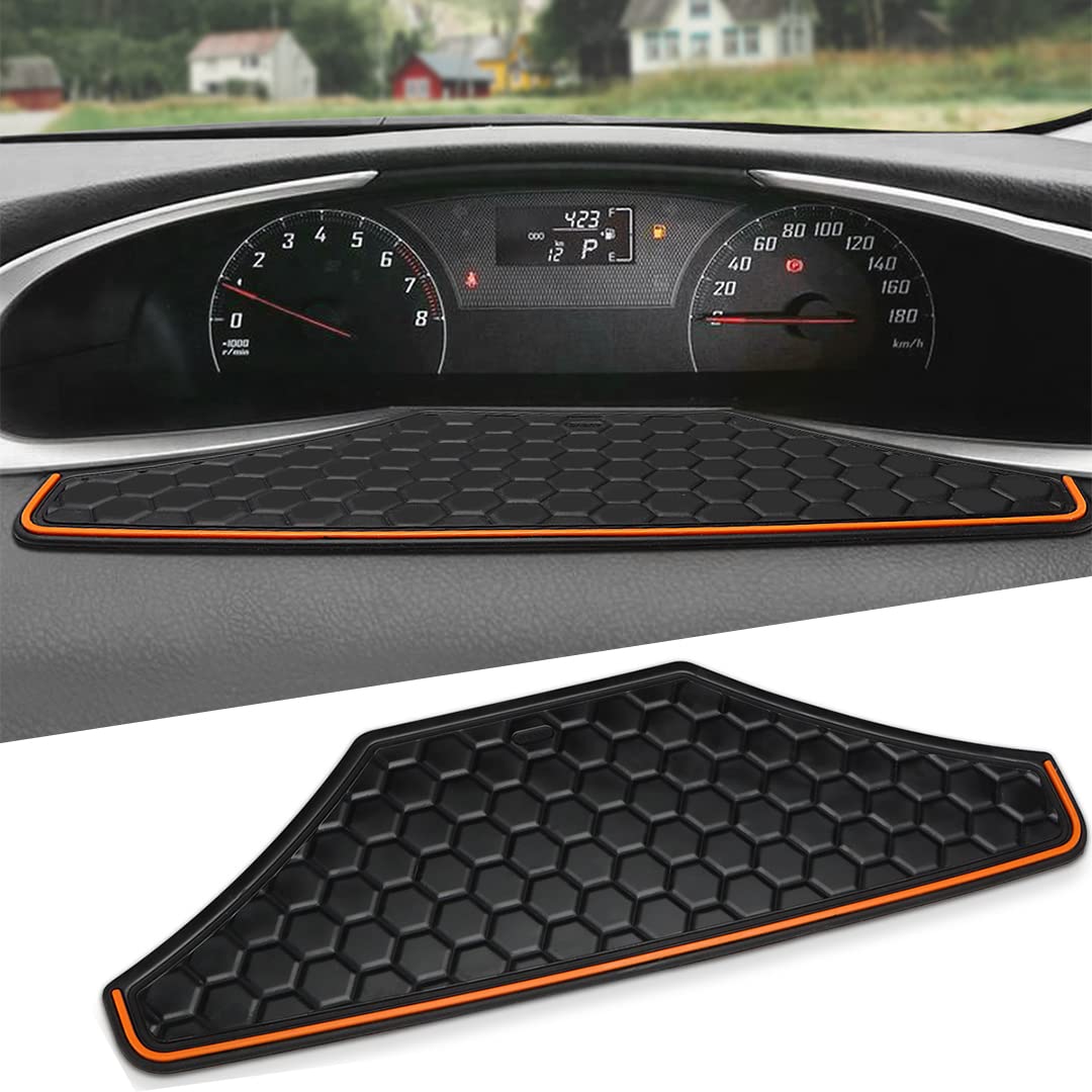 

MARCHFA Anti-Slip Mat for Toyota Sienta 170 Series, Silicone, Orange, for Installing in Front of the Gauge