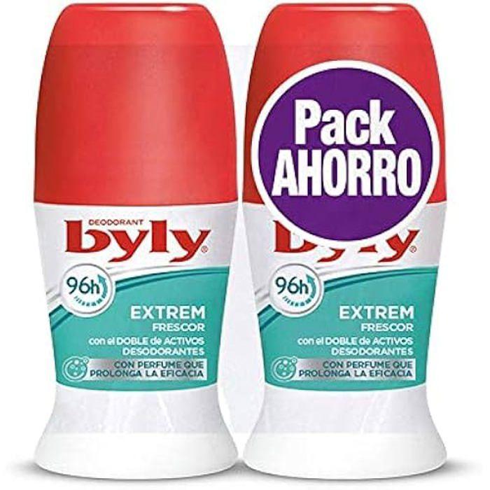 Déodorant Roll-On Extrême Fraîcheur - BYLY - Lote 2 X 50 Ml