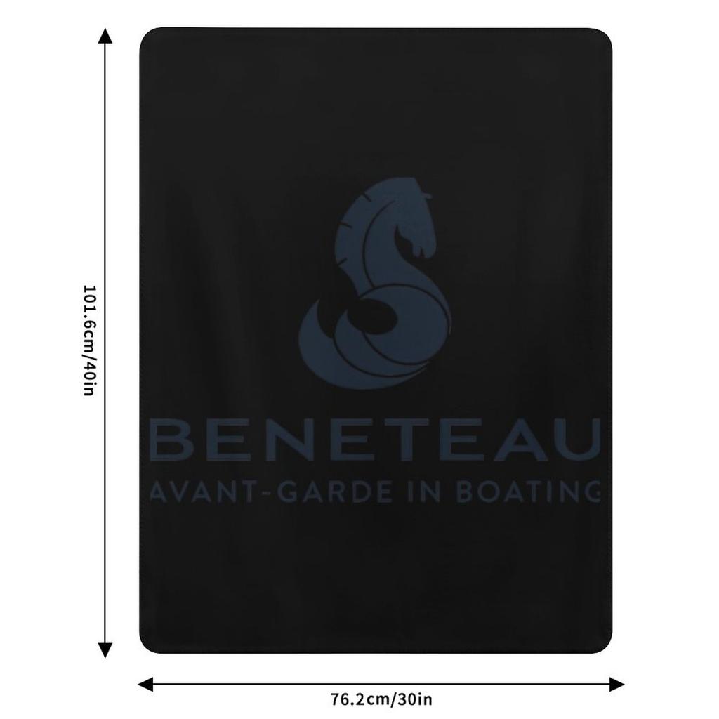 Beneteau Yachts Logo Fishing Boats Throw Blanket Warm Napping Blanket for Office Couch Bed