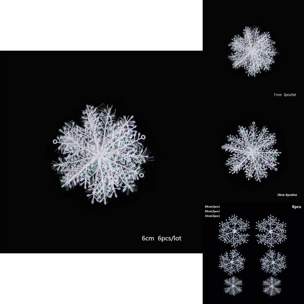 Elegant White Snowflake Christmas Tree Decoration Perfect For Holiday Party Supplies