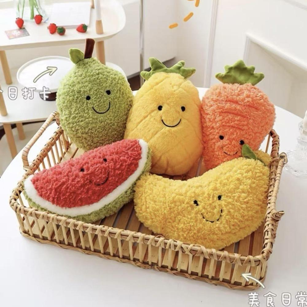 Plush Toys, Cute Fruit Dolls, Throw Pillows, Grab Machine Dolls, Wedding Throwing Vegetables and Fruits, Eight-inch Doll