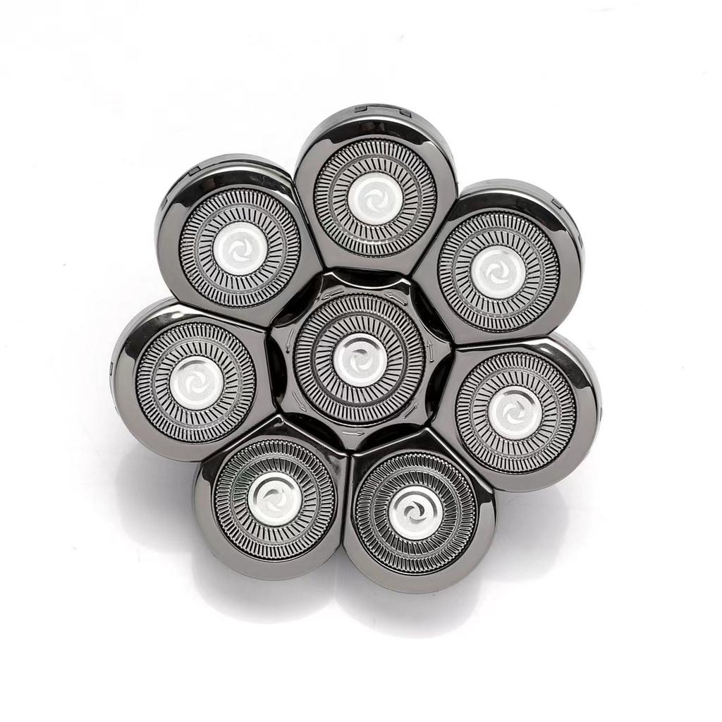 Electric Shaver Replacement Head for Self-Shaving - Compatible with Six, Seven, and Eight-Head Shavers.