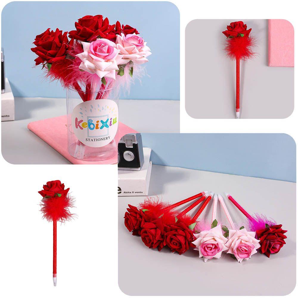 Office & School Supplies Signature Ballpoint Pens Flower Pencils Flocked Rose Pen Neutral Pencil