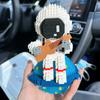 1423pcs Guitar Astronaut Model Micro Building Blocks Luminous Spaceman Desktop Ornament For Kids Toys Gift Set