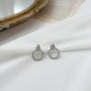 Double Circle Cubic Earrings