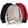 Men Winter Sweater Half Turtleneck Solid Color Fleece Soft Long Sleeves Keep Warm Pullover Plus Size Spring Sweater Men Garment