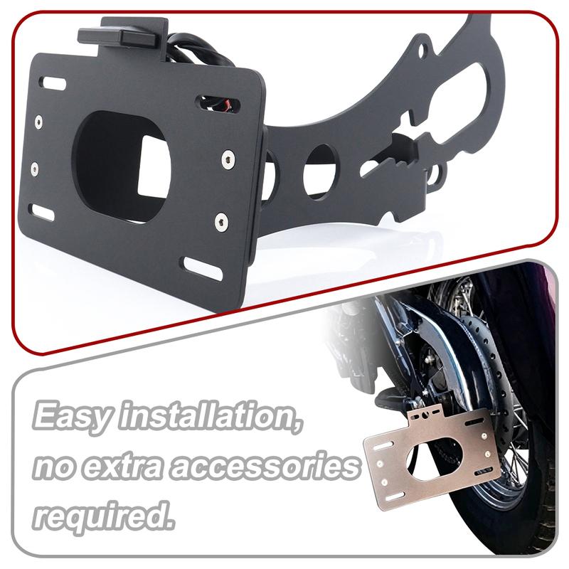 Fit for KAWASAKI Vulcan 800 VN800 1995-2006 Side Fender Eliminator Side Mount License Plate Holder Side License Plate Holder