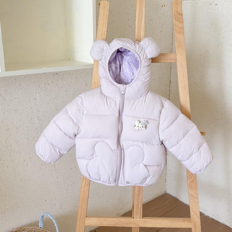 Infant Hooded Cartoon Padded Coat Thick Winter Warm Outerwear