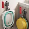 1pc No Drilling Bathroom Hanging Basin Strong Suction Cup Sink Hook, Basin Storage Rack, Save Space, Bathroom Cleaning Tool