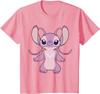 Hot Fashion Lilo & Stitch Angel Front and Back 2-Sided T-Shirt S-4XL Four Seasons Unisex